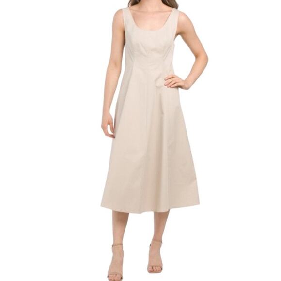 Vince Dress Paneled scoop neck sleeveless beige size X-Large XL - Picture 1 of 8